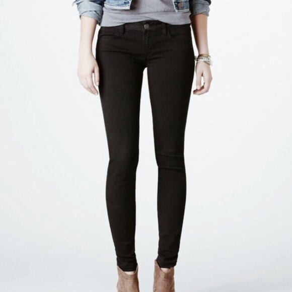 AMERICAN EAGLE AEO AE Skinny Super Stretch Jean Faded Black Skinny Jeans 12 LONG - Picture 1 of 13